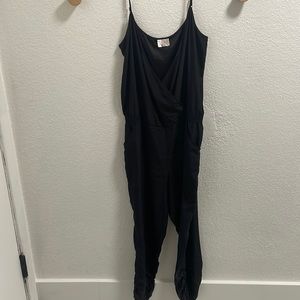 Black Silk Jumpsuit